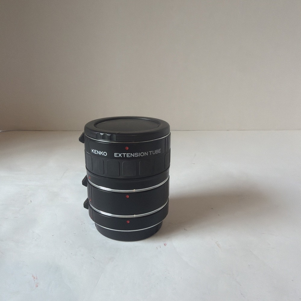 KENKO Auto Extension Tube Set 3 Rings for Canon EOS Lenses — TESTED WORKING✅✅